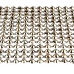 Schmuckstein-Bordüren, metallic, 10cm x 30cm, verschiedene Größen, facettiert, taupe, 3 Bogen