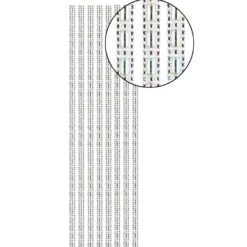 Schmuckstein-Bordüren Mira, selbstklebend, facettiert, 29cm, transparent-irisierend