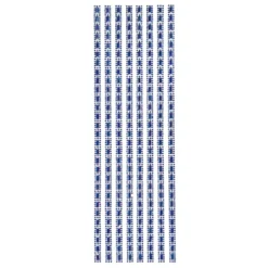 Schmuckstein-Bordüren Mira, selbstklebend, facettiert, 29cm, blau-irisierend