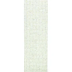 Schmuckstein-Bordüren, selbstklebend, facettiert, irisierend, Ø5mm, 29cm, 16 Stück, hellgrün