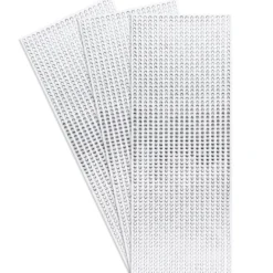 Schmuckstein-Bordüren, Twinkle, selbstklebend, Ø 4mm, klar, 3 Bogen