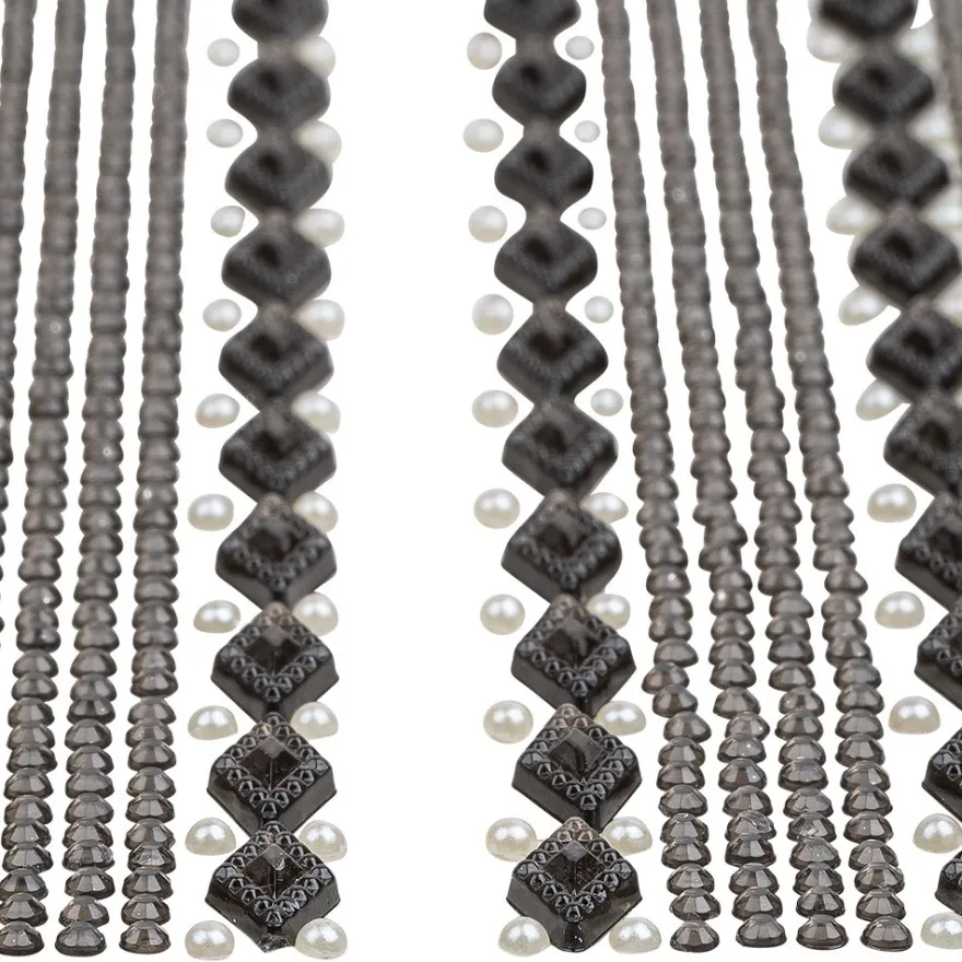 Schmuckstein-Bordüren Vielfalt, selbstklebend, 10 verschiedene Designs, 10 Bogen