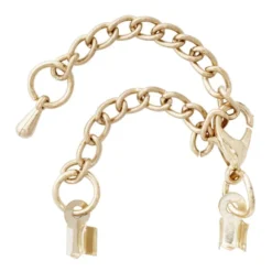 Schmuck-Verschluss (Quetsch-Verschl.), goldfarben