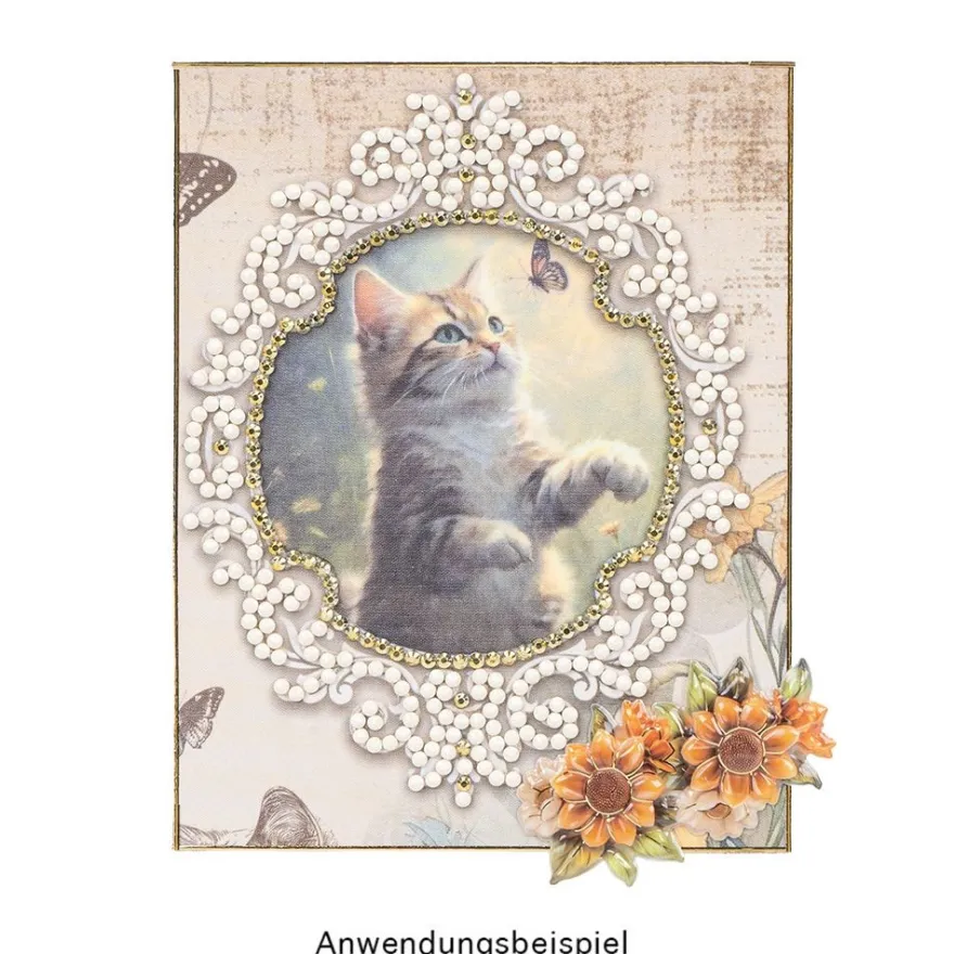 Selbstklebende Stoffe, Katzen, DIN A4, verschiedene Designs, 10 Stück