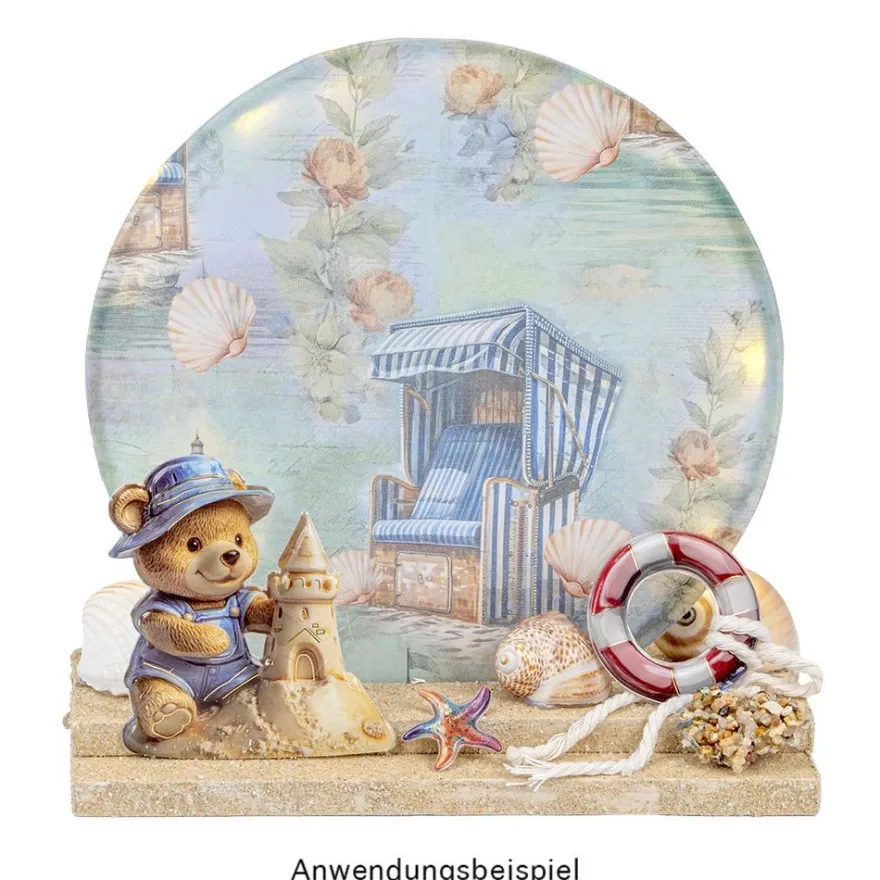Selbstklebende Stoffe, Maritim 2, DIN A4, verschiedene Designs, 10 Stück