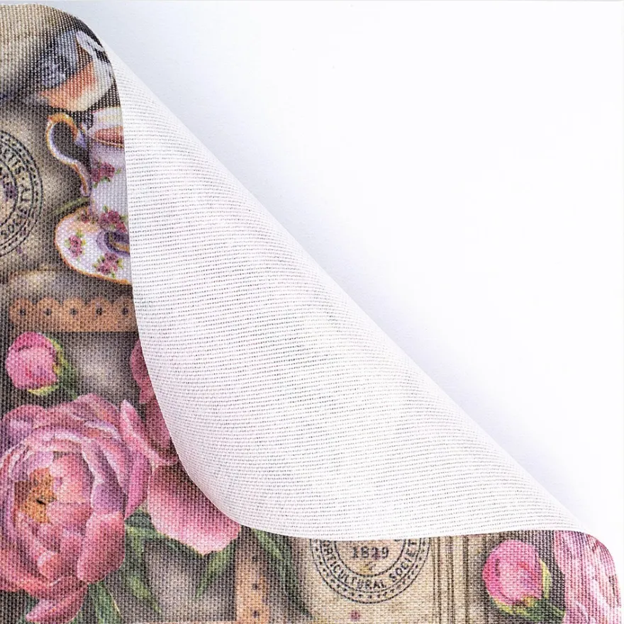 Selbstklebende Stoffe, Vögel & Schmetterlinge, DIN A4, versch. Designs, 10 Stück