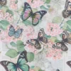 Selbstklebende Stoffe, Vintage-Blumen, DIN A4, verschiedene Designs, 10 Stück