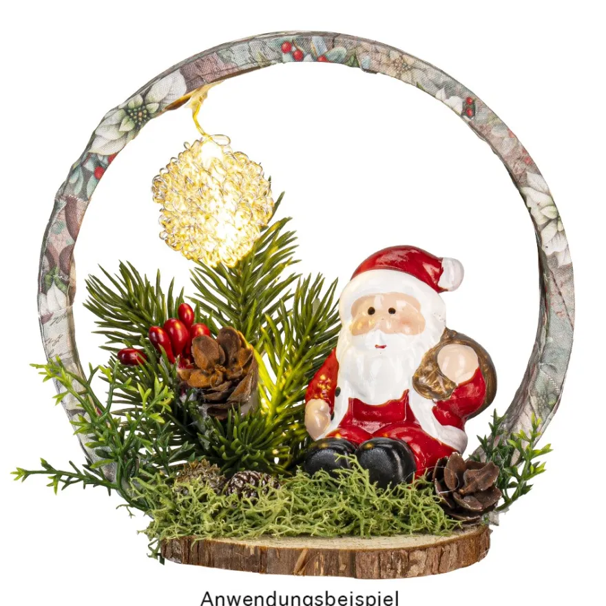 Selbstklebende Stoffe, Weihnachtsfloristik 1, DIN A4, verschiedene Designs, 10 Stück