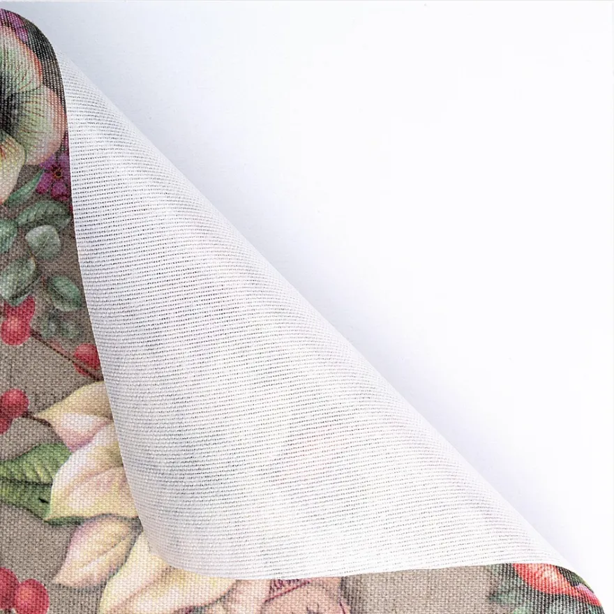Selbstklebende Stoffe, Weihnachtsfloristik 1, DIN A4, verschiedene Designs, 10 Stück