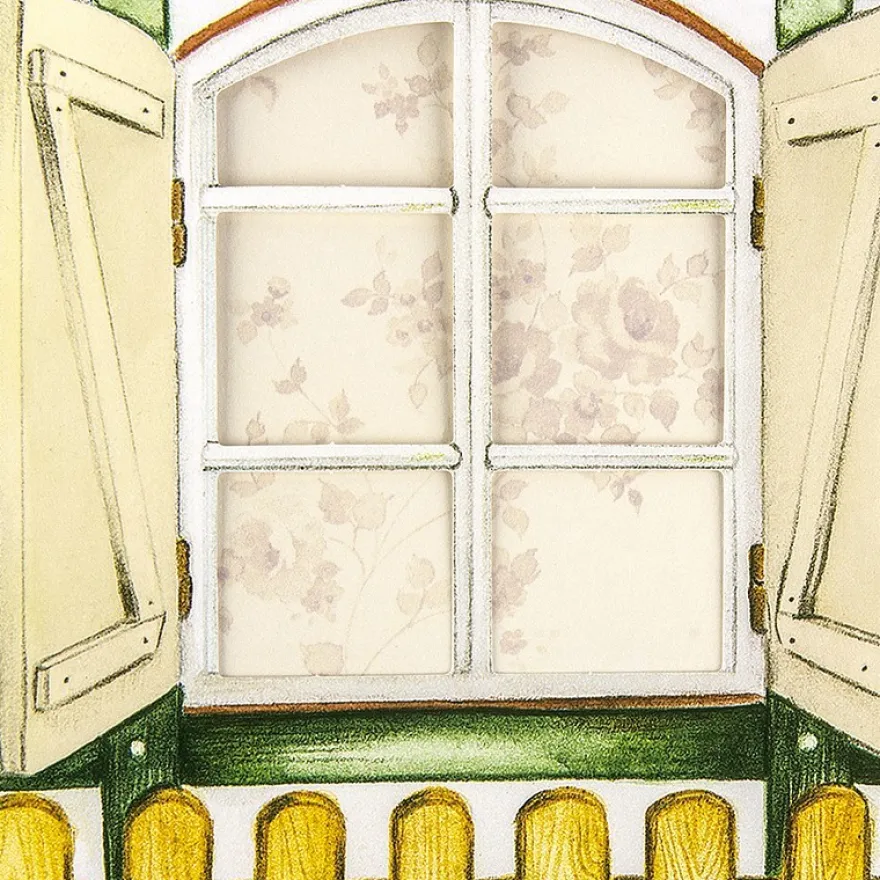 Sichtfolien-Grußkarten "Fenster 1", 11,5cm x 16,5cm, inkl. Einleger & Umschläge, 40-teili