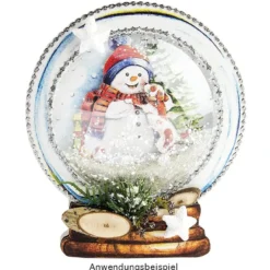 Sichtfolien-Grußkarten "Schneekugel", 13cm x 11,5cm, inkl. Umschläge, 30-teilig