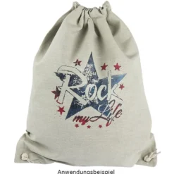 Siebdruckschablone Stern, Rock my Life, 32,5cm x 22,5cm, selbstklebend, inkl. Rakel