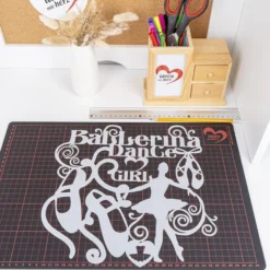 Silhouetten-Laser-Schablone, 28cm x 28cm, Ballerina