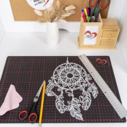 Silhouetten-Laser-Schablone, 28,9cm x 19,6cm, Traumfänger
