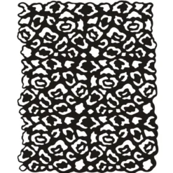 Silhouetten-Laser-Schablone, 18,5 x 23 cm, Leopardenmuster