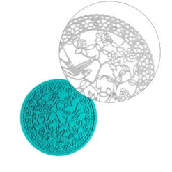 Silikon-Dekormatte, Design 25, Ø 12,7cm x 0,3cm