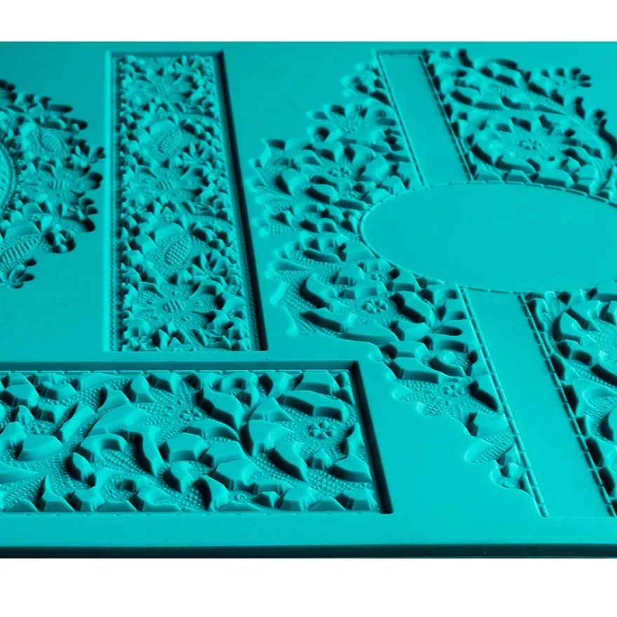 Silikon-Dekormatte, Design 40, 21cm x 15cm x 0,2cm