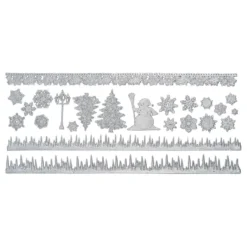 Silikon-Dekormatte, Design 47, 36cm x 15cm x 0,3cm