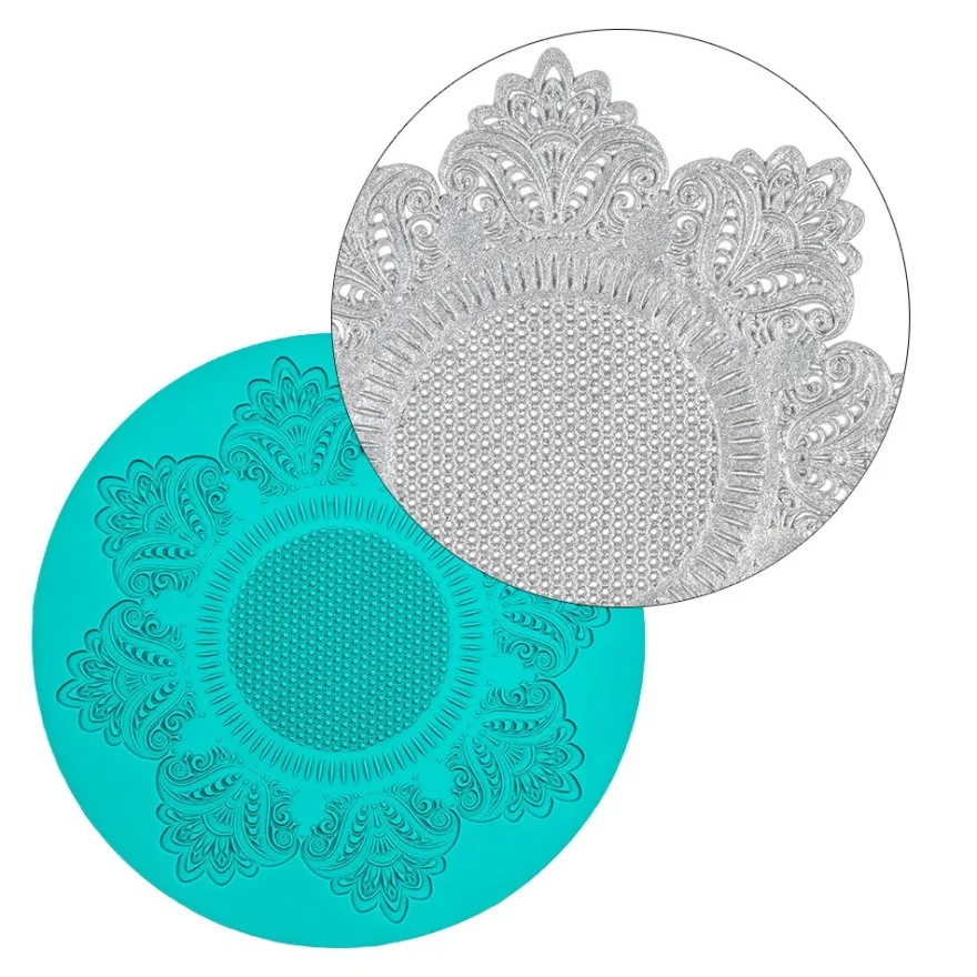 Silikon-Dekormatte, Design 71, Ø 15cm x 0,2cm