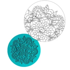 Silikon-Dekormatte, Design 12, Ø 9,8cm x 0,2cm