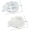 Silikonform, Blattschale 4, 17cm x 13cm x 3,8cm, transluzent, lebensmittelecht