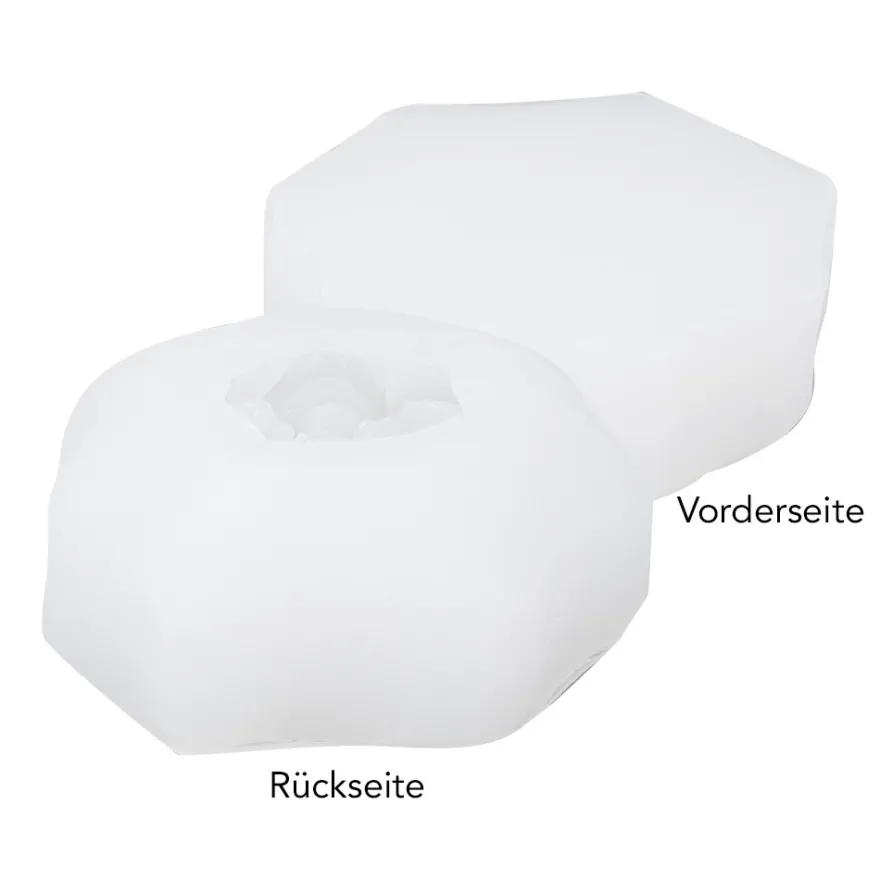 Silikonform Blume 2, Größe fertiges Objekt: Ø6,5cm, 2,5cm hoch