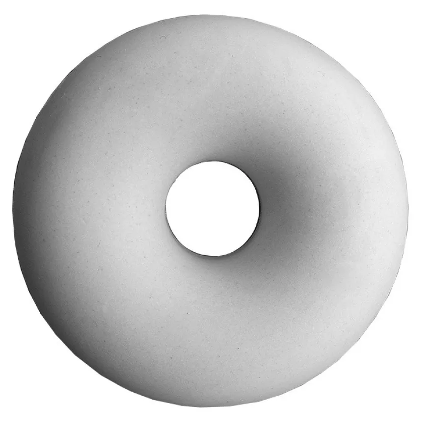 Silikonform, Donuts, Form: 28cm x 19cm, 3cm hoch, für 6 Donuts: je Ø 8cm