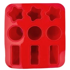 Silikonform, Eis, 16cm x 17,5cm, 10cm hoch, für 9 Eis in 3 verschiedenen Formen