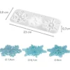 Silikonform Eiskristalle 1, 3 verschiedene Formen