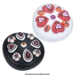 Silikonform für Cabochons, 29 verschiedene Formen und Größen