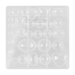 Silikonform für Cabochons, 29 verschiedene Formen und Größen