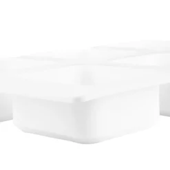 Silikonform für 6 Quadrate in der Größe 5,4cm x 5,4cm x 2,7cm, mit abgeschrägter Kante