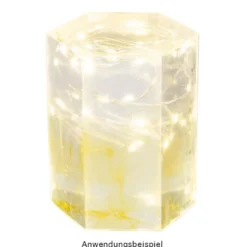 Silikonform Hexagon-Zylinder, Größe Objekt: 8,7cm x 6,4cm x 5,6cm