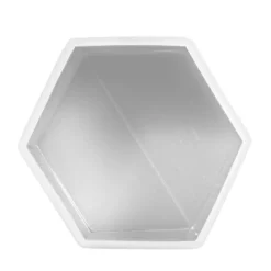 Silikonform Hexagon-Zylinder, Größe Objekt: 8,7cm x 6,4cm x 5,6cm