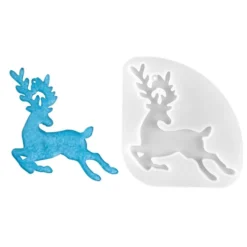 Silikonform Hirsch 2, 12,5cm x 13,3cm x 0,8cm