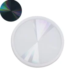 Silikonform, Holografie-Effekt, Kreis, Ø9,5cm, 1cm hoch, lebensmittelecht