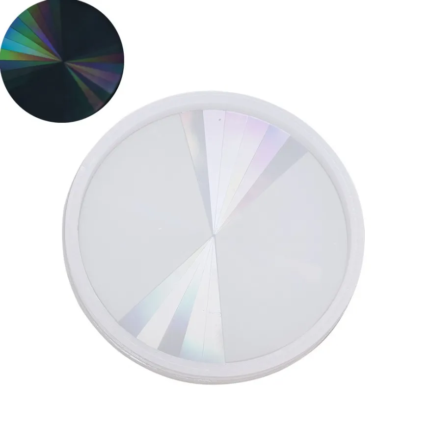 Silikonform, Holografie-Effekt, Kreis, Ø9,5cm, 1cm hoch, lebensmittelecht