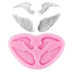 Silikon-Form, Relief-Flügel, 2 Flügelpaare, bis 6cm