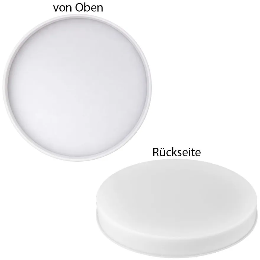Silikonform, runde Scheibe/Tischplatte, Ø42,5cm, 5,5cm hoch, transluzent, lebensmittelecht