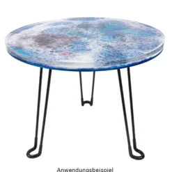 Silikonform, runde Scheibe/Tischplatte, Ø36cm, 5,8cm hoch, transluzent, lebensmittelecht