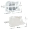 Silikonform, Schale Schildkröte, 24,1cm x 20,6cm x 3,5cm, transluzent, lebensmittelecht
