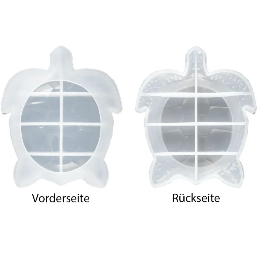Silikonform, Schale Schildkröte, 24,1cm x 20,6cm x 3,5cm, transluzent, lebensmittelecht