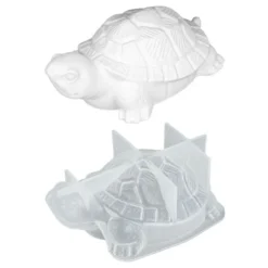 Silikonform, Schildkröte 3, 14,4cm x 9,3cm x 5,3cm, transluzent, lebensmittelecht