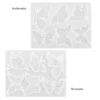 Silikonform, Schmetterlinge 2, 17,9cm x 0,5cm x 13,9cm, 6 Designs, lebensmittelecht