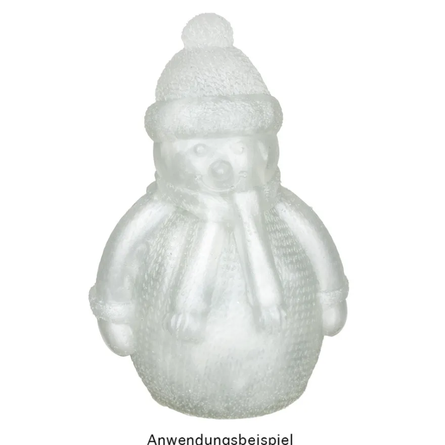 Silikonform Schneemann, Größe Figur: 9,6cm x 6,4cm x 5,2cm