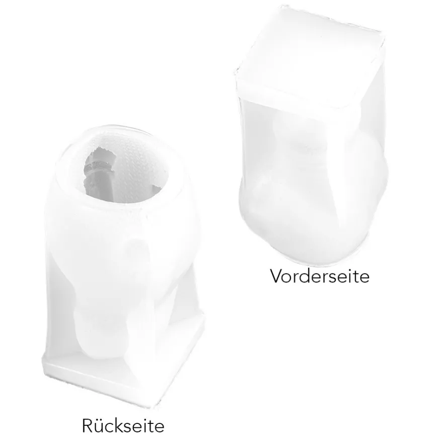Silikonform Schneemann, Größe Figur: 9,6cm x 6,4cm x 5,2cm