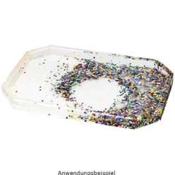 Silikonform Tablett 1, Größe Tablett: 24,7cm x 17,1cm x 1,6cm