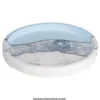 Silikonform, Tablett mit Rillen, Ø22,5cm, 2,6cm hoch, transluzent, lebensmittelecht