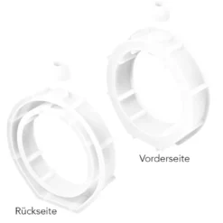 Silikonform Vase Ringform, Größe Objekt: 14,2cm x 14,1cm x 3cm
