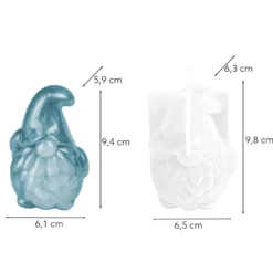 Silikonform Wichtel 2, Größe Figur: 9,4cm x 6,1cm x 6,3cm
